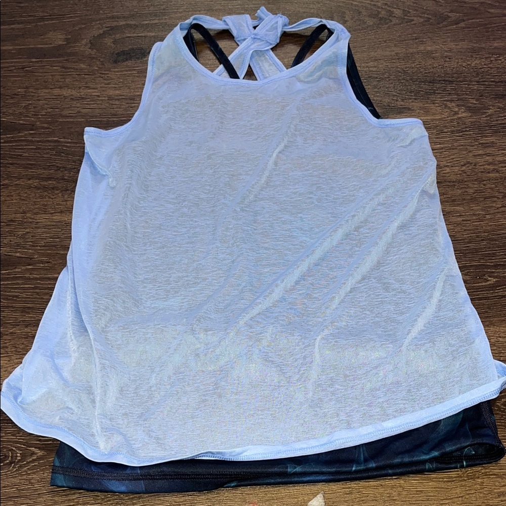 All in Motion White Tank Top with Knot Detail